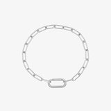 Harper Oval Charm Chain Bracelet