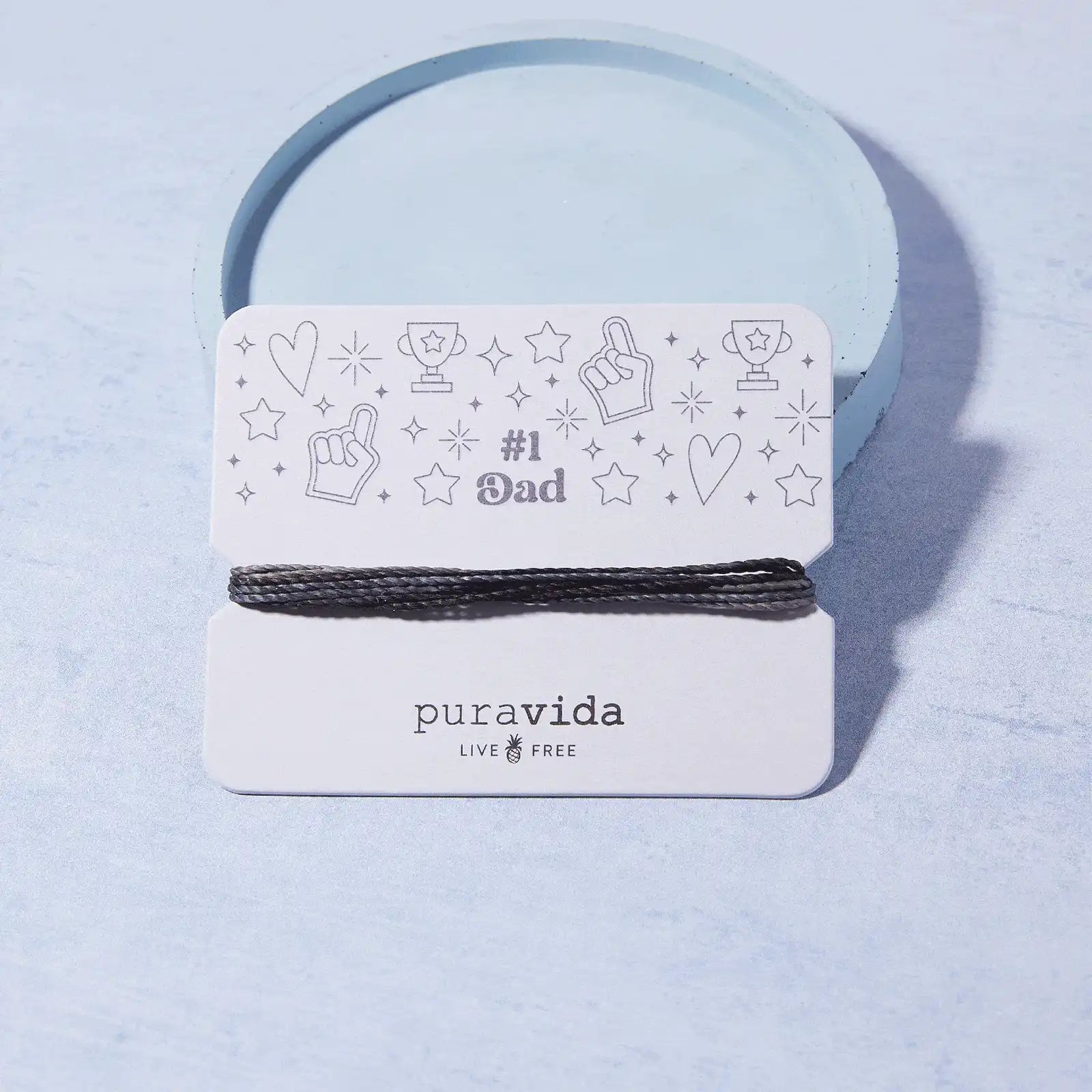 #1 Dad Bracelet Card