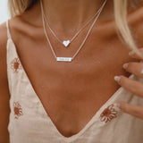 Demi-Fine Engravable Bar Necklace