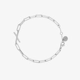 Initial Paperclip Chain Bracelet