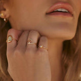 Diamond Wave Ring
