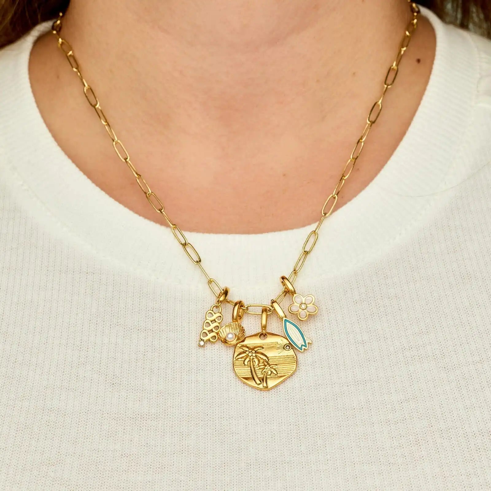 Harper Pearl Shell Charm