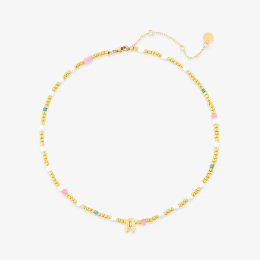 Initial Pearl & Seed Bead Choker