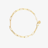 Initial Paperclip Chain Bracelet