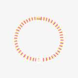 Raspberry Alphabet Stretch Bracelet