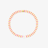Raspberry Alphabet Stretch Bracelet