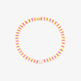 Raspberry Alphabet Stretch Bracelet