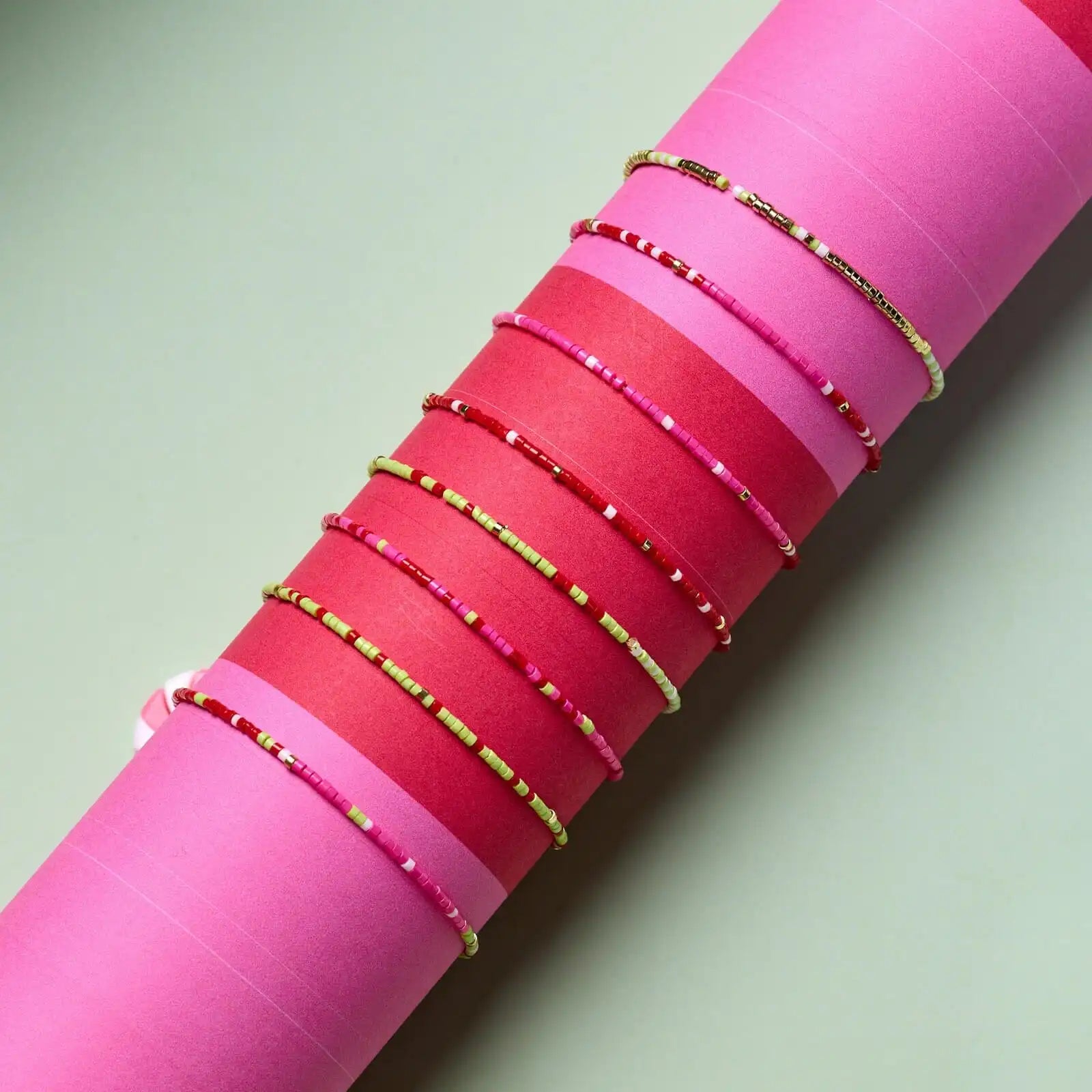 Strawberry Fields Stretch Bracelet Set of 8