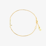 Pavé Initial Chain Bracelet