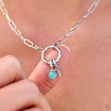 Harper Round Charm Chain Necklace