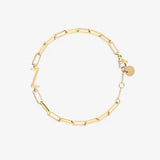 Initial Paperclip Chain Bracelet