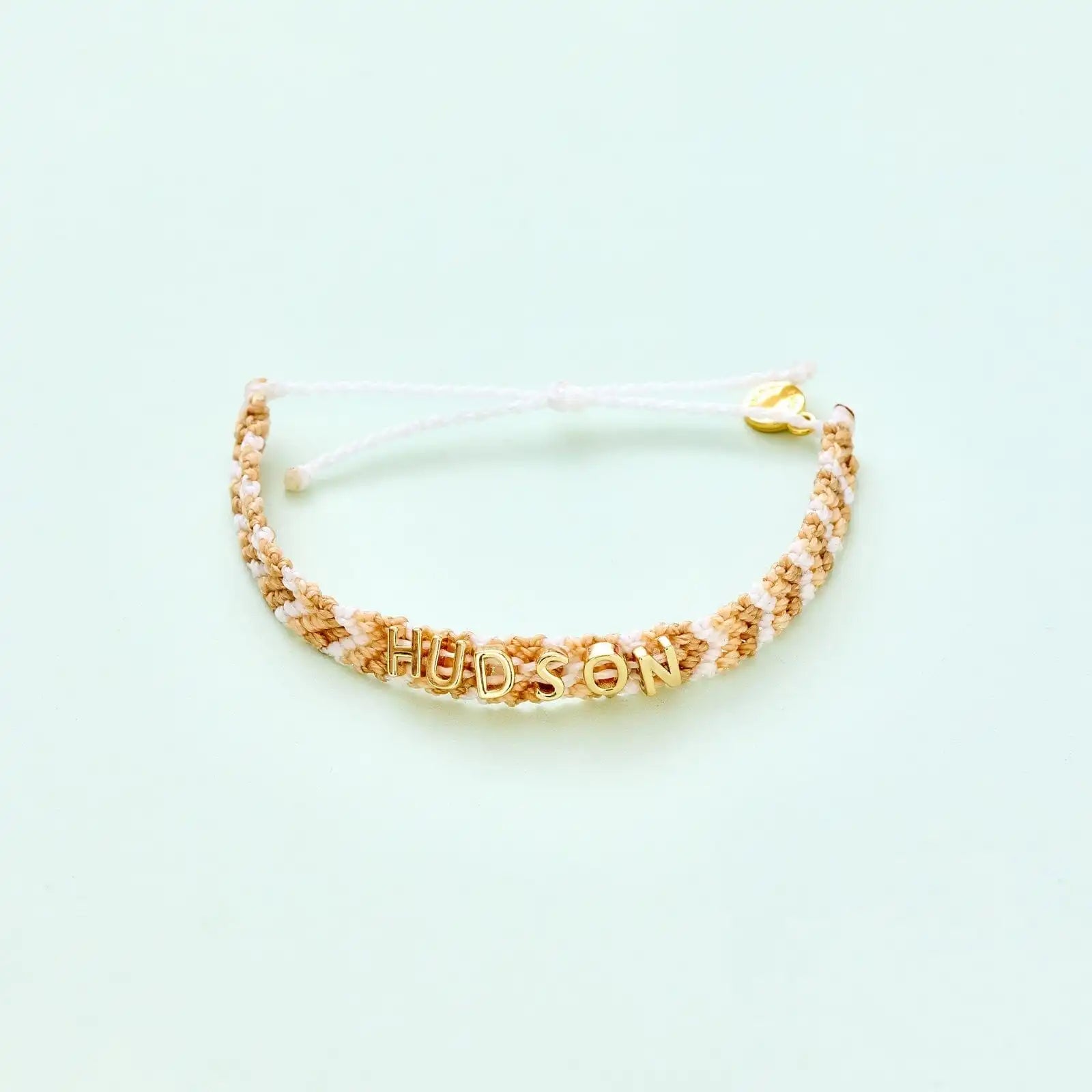 Neutral Woven Chevron Bracelet