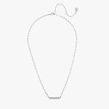 Engravable Paperclip Chain Bar Necklace