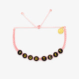 Black Alphabet Bead Bracelet